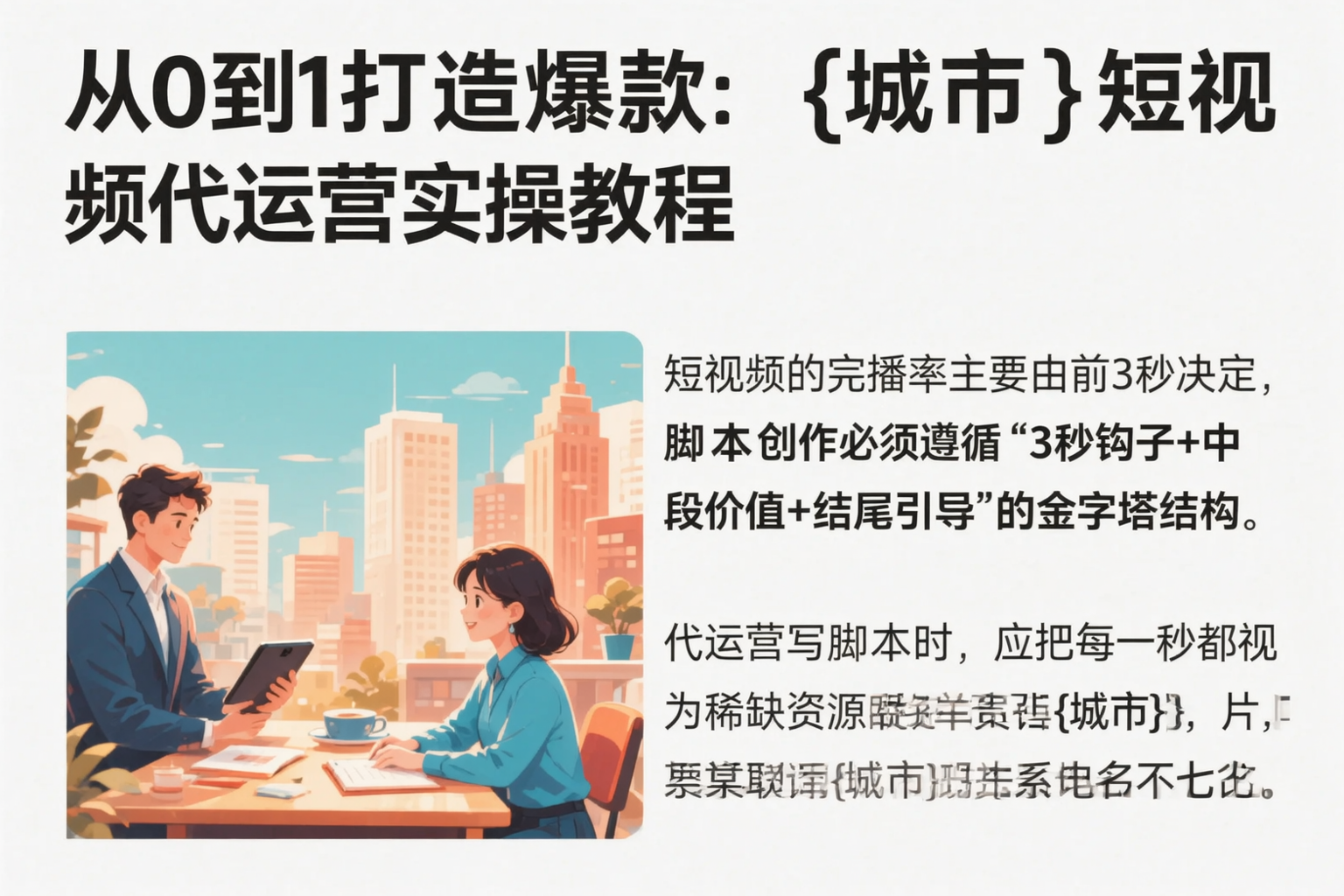 从0到1打造爆款:盐城短视频代运营实操教程