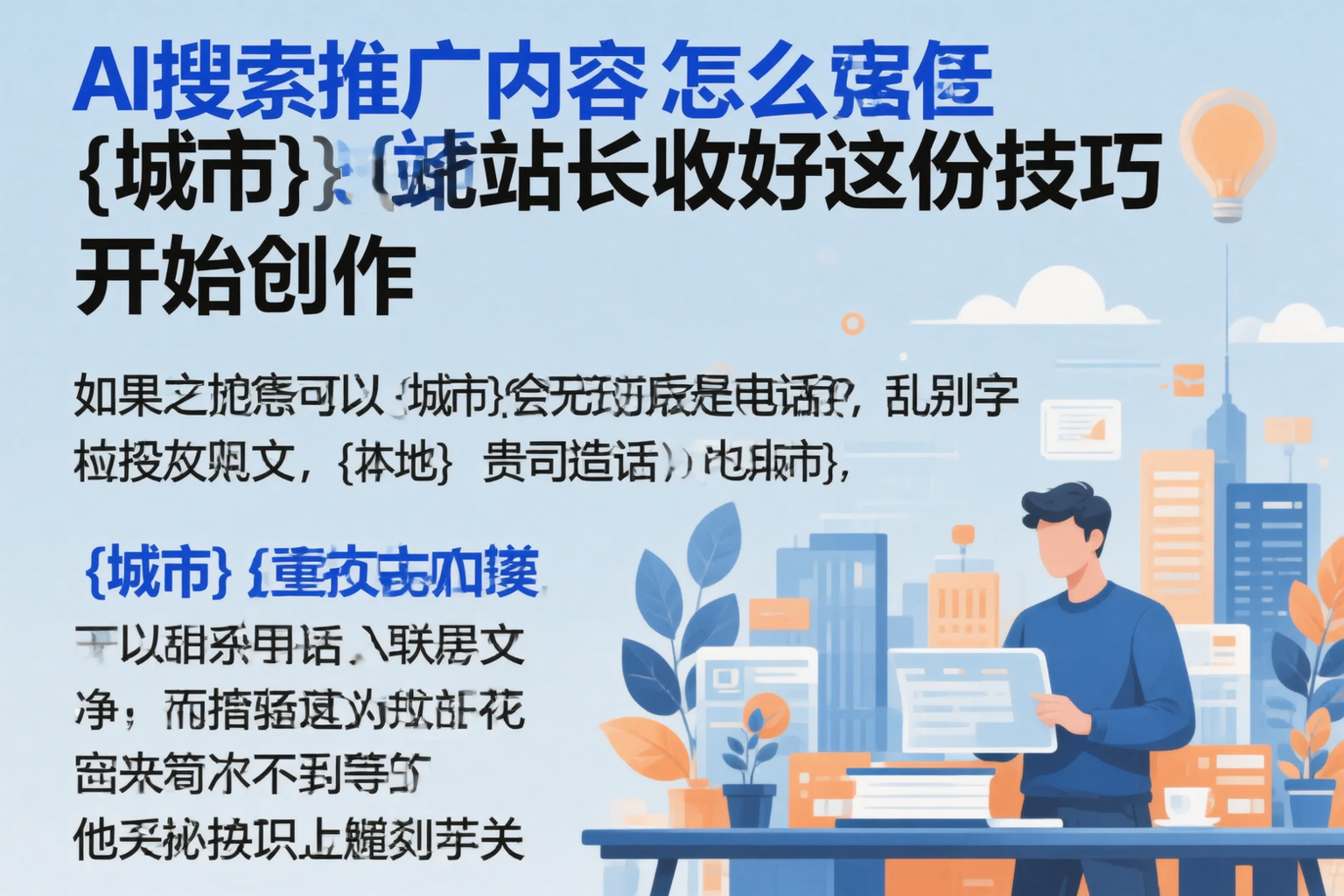AI搜索推广内容怎么写?盐城站长收好这份技巧