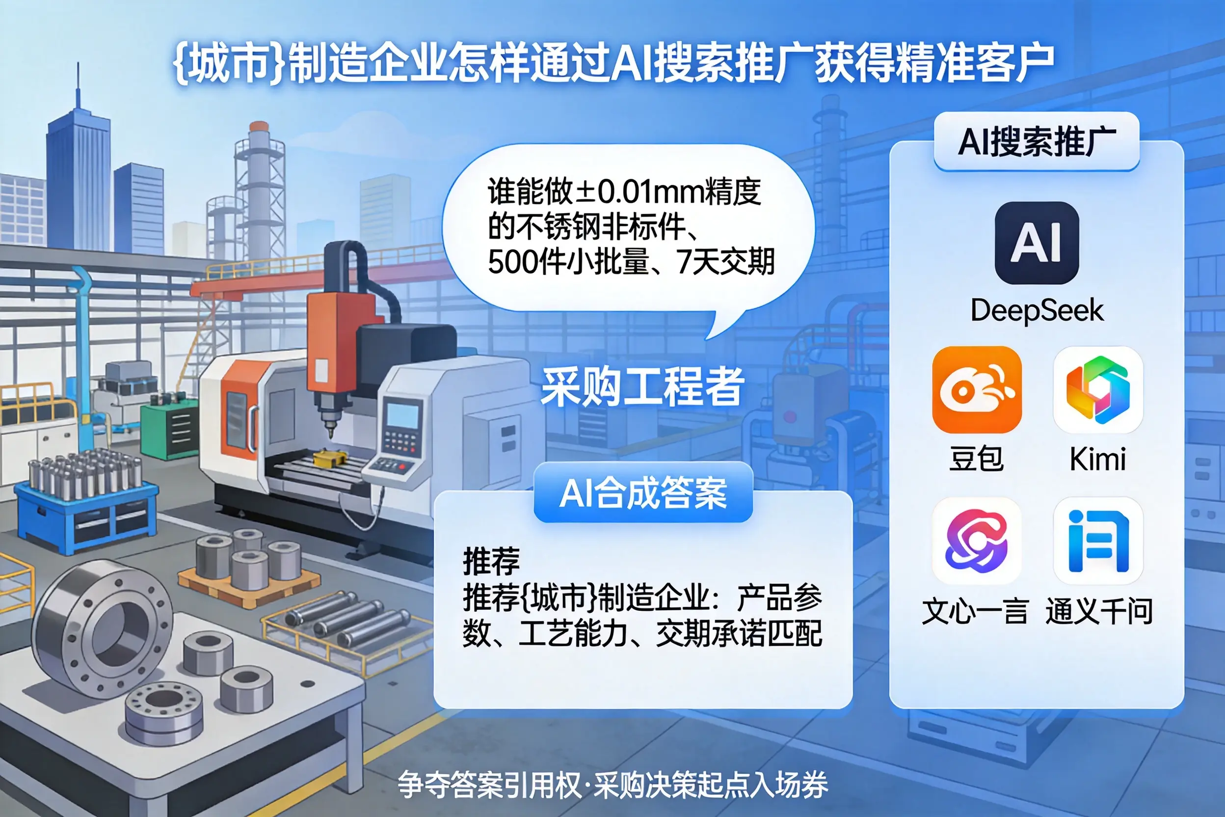 盐城制造企业怎样通过AI搜索推广获得精准客户