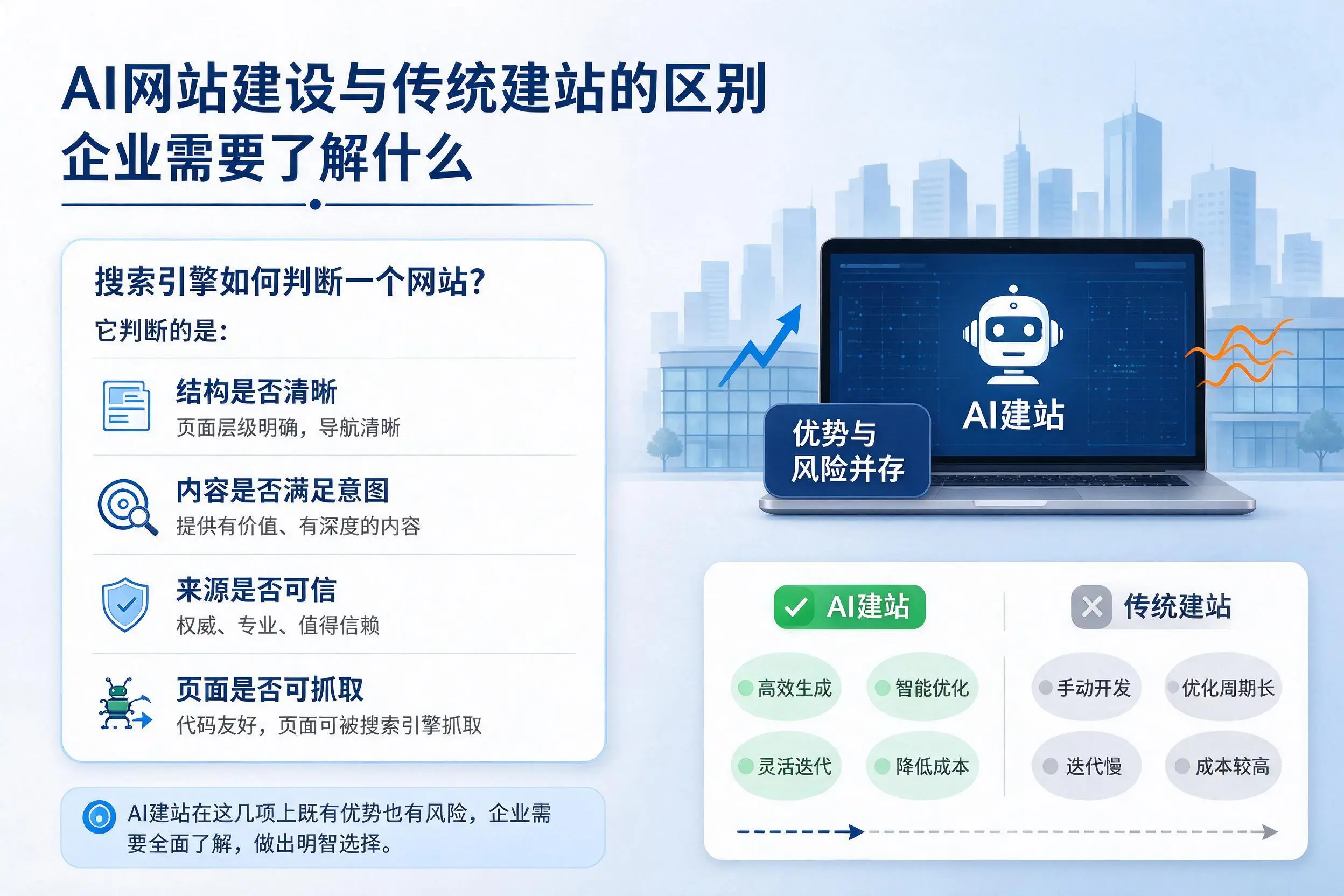 AI网站建设与传统建站的区别,盐城企业需要了解什么