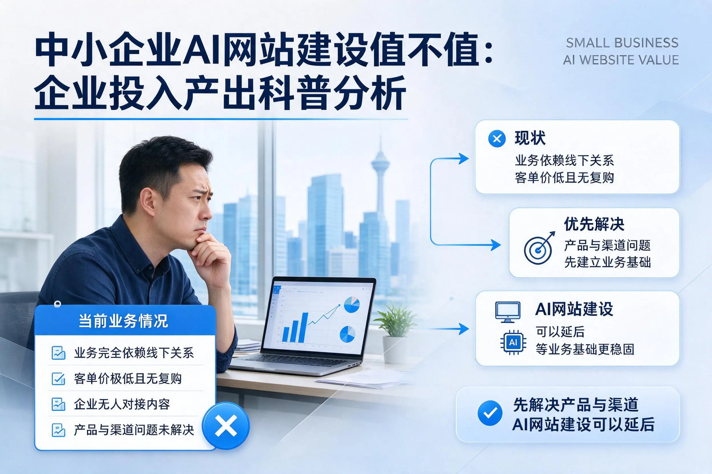 中小企业AI网站建设值不值:盐城企业投入产出科普分析