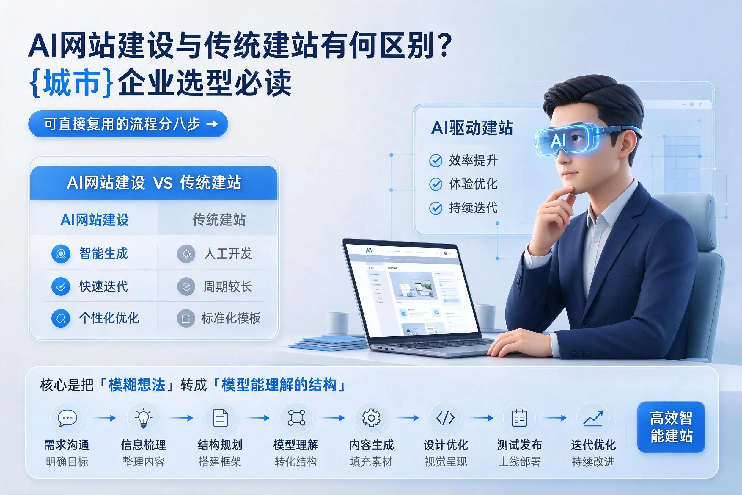 AI网站建设与传统建站有何区别？盐城企业选型必读