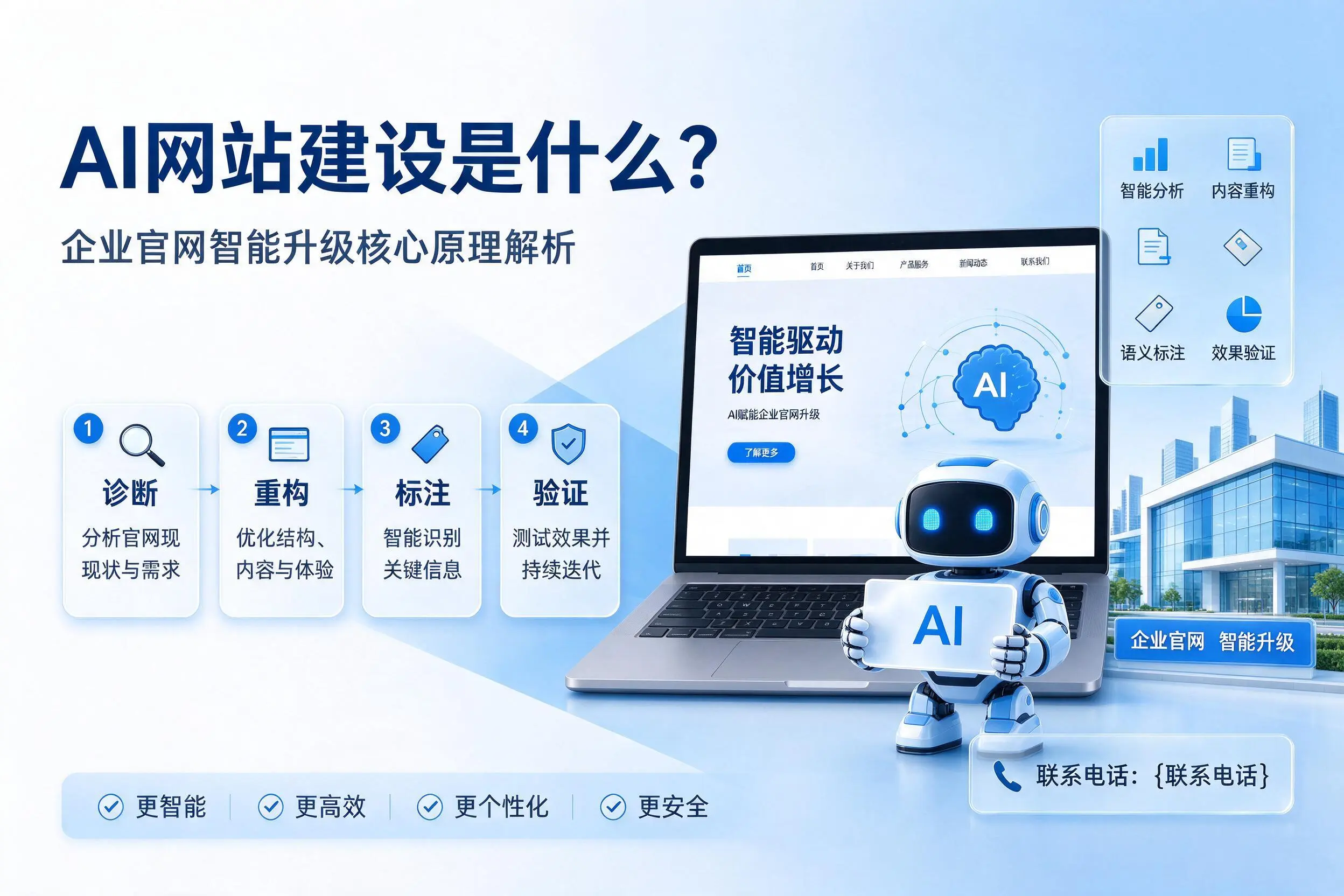 AI网站建设是什么?盐城企业官网智能升级核心原理解析