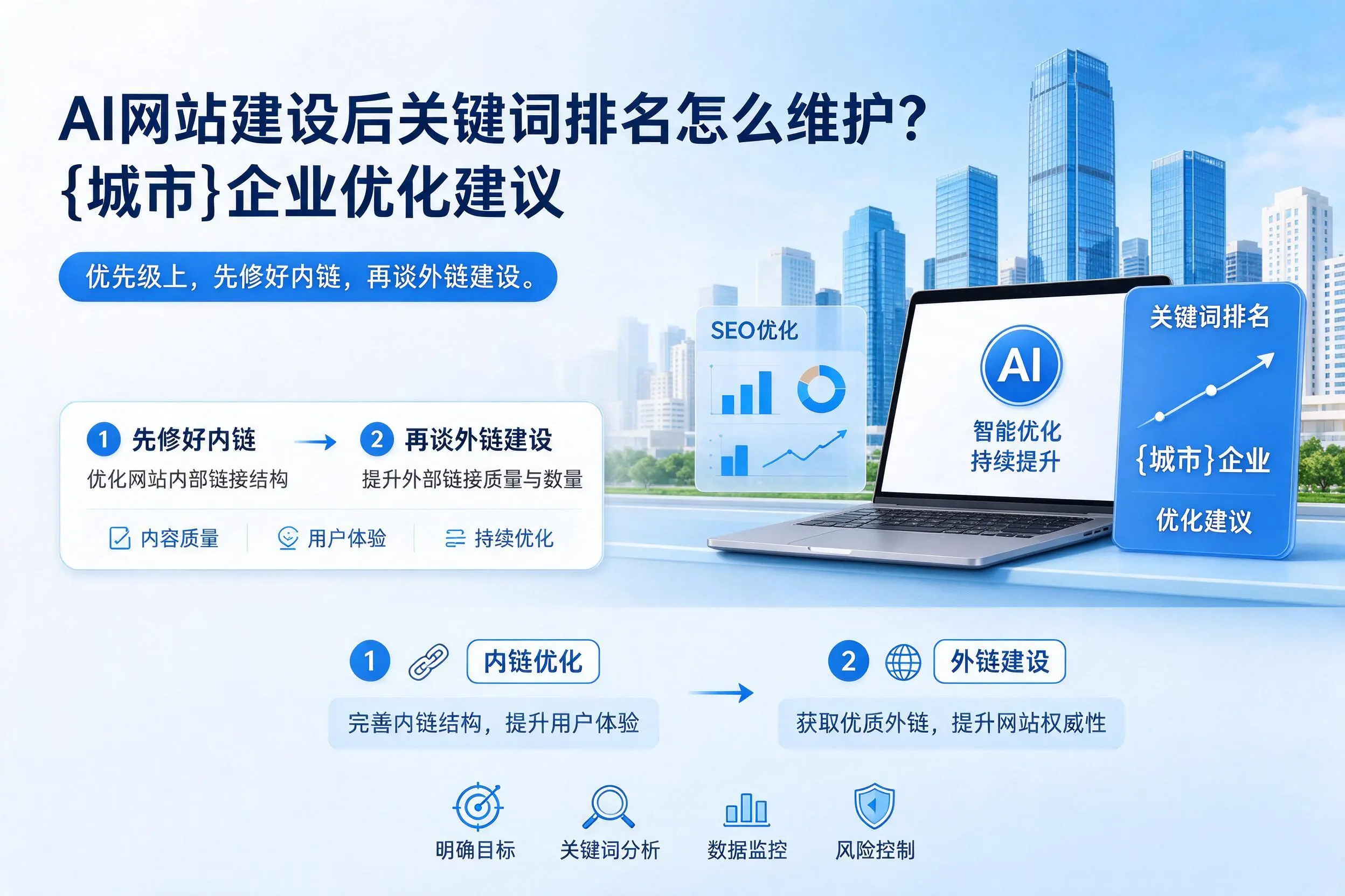 AI网站建设后关键词排名怎么维护？盐城企业优化建议