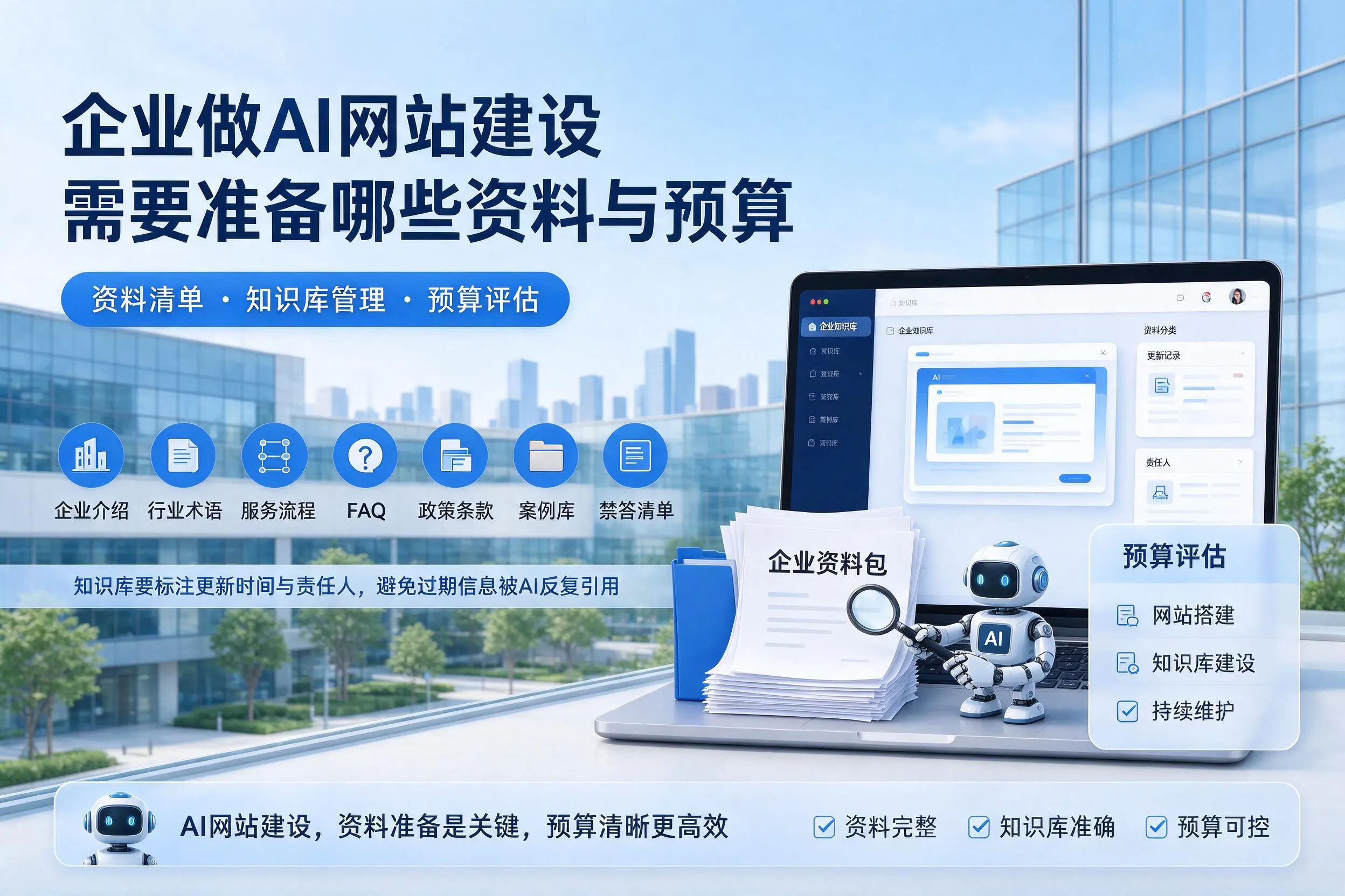 盐城企业做AI网站建设需要准备哪些资料与预算