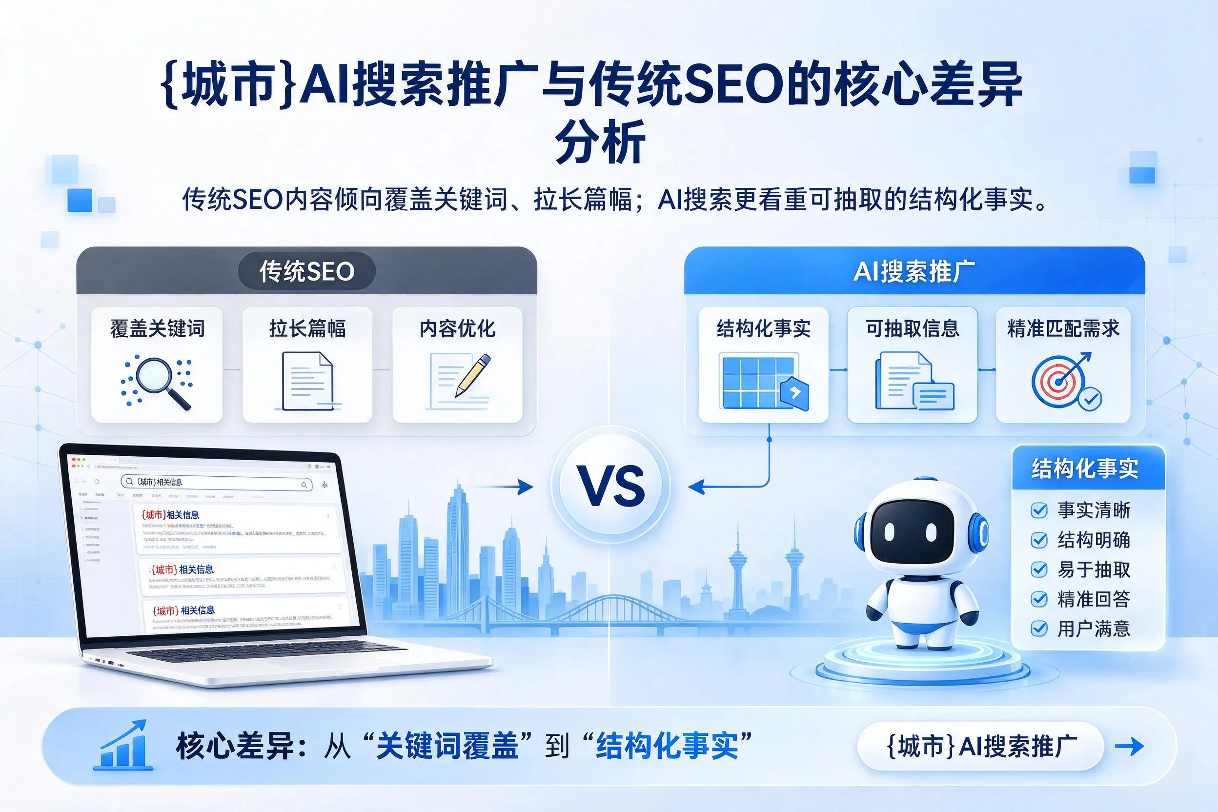 盐城AI搜索推广与传统SEO的核心差异分析